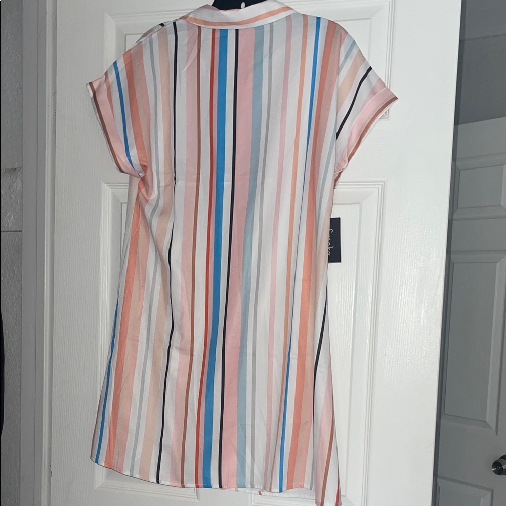 Dripping Paint Button Down Dress - Picture 6 of 6